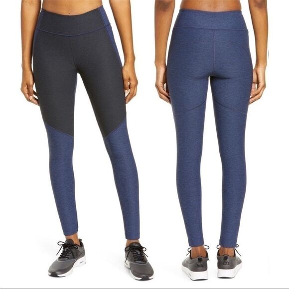 OUTDOOR VOICES | Two Tone Warm Up Blue Leggings Women’s Size Small - Picture 1 of 12